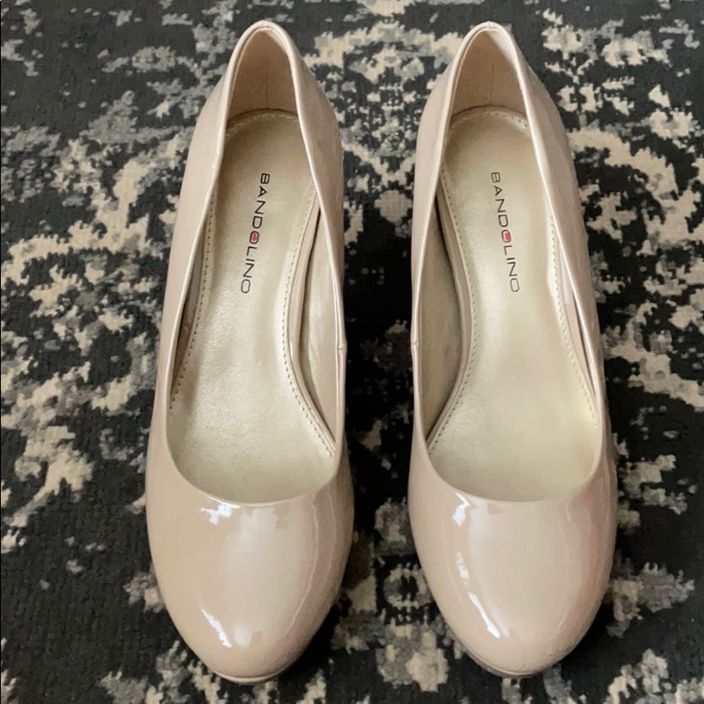 High heeled shoes